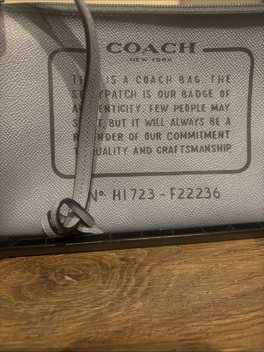 Coach leather wristlet